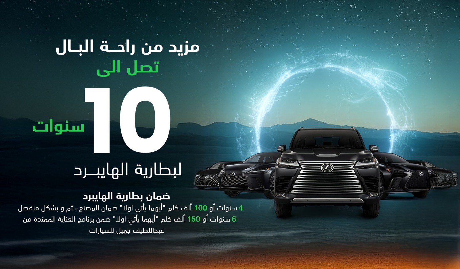 برنامج العناية الممتدة لسيارات لكزس الهايبرد
